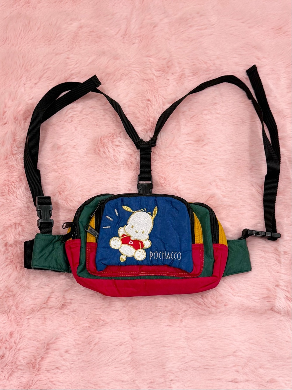 Vintage 90s Sanrio Pochacco Convertible Bag